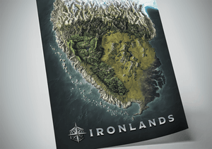 Ironsworn - Illustrated Map of the Ironlands