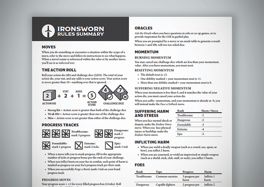 Ironsworn - Rules Summary