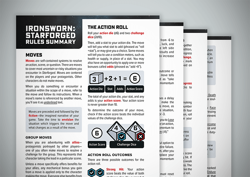 Ironsworn: Starforged - Rules Summary